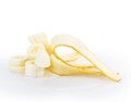 Sliced Ã¢â¬â¹Ã¢â¬â¹banana Royalty Free Stock Photo